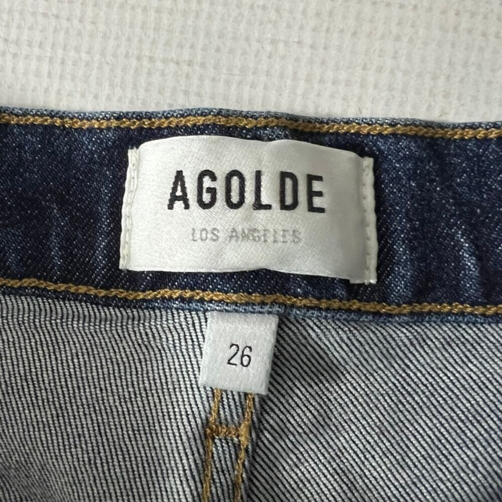 Agolde Riley Long High Rise Women Size 26 Button Fly - Picture 8 of 10